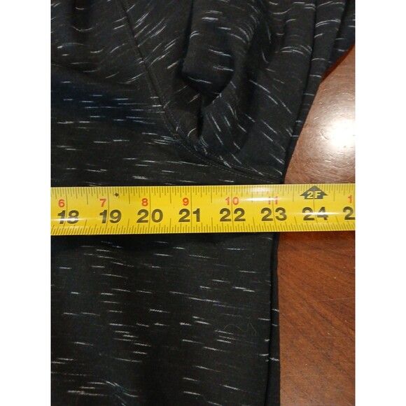 California Shirt Co Sweatshirt Men Medium Black White Space Dye 1/4 Zip Fleece - Picture 6 of 9